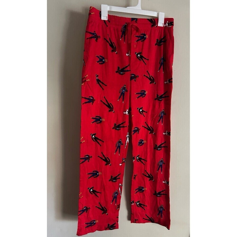 Marvel Mens Red Spider-Man Spider-Verse Sleep Lounge Pant Pajama Bottoms M